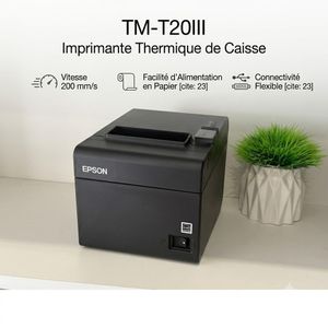 Epson Imprimante Ticket de Caisse Thermique TM-T20III – Haute Performance & Fiabilité--GARANTIE 12 MOIS