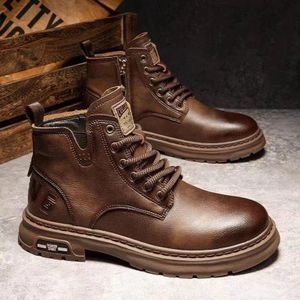 GLARPEBIE Chaussures décontractées pour hommes Baskets de mode pour hommes en rétro classique  - Marron