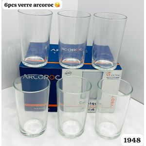 White Label Lot de 6 verres de jus