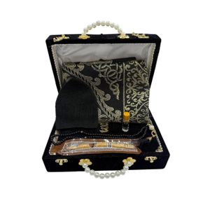 Valisette Set de Prière Complet (Tapis, Tasbih, Coran/Livre) NOIR