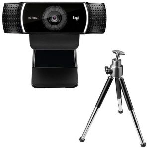 Logitech Webcam Full HD 1080p avec deux microphones omnidirectionnels et trépied - C922 Pro