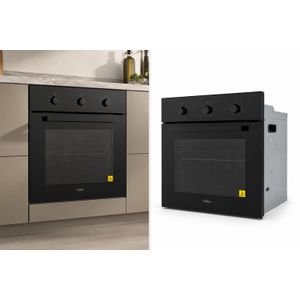 Haier Four Encastrable à Gaz - HOO 6011ABX Noir 60x60 cm - Garantie 12 Mois
