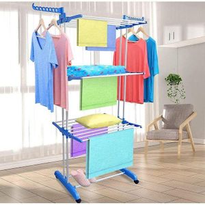 Sèche linge Trois niveaux de porte-vêtements,