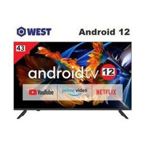 West Téléviseur 43 Pouces Smart Android 12.0 - Avec Bordure - 995mm - 43BXDDXW / 43ZBXDD12W - Garantie 6 mois
