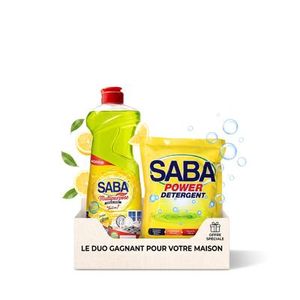 Saba Duo Nettoyage Citron - 2 PCS