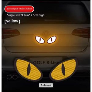 Lot de 2 autocollants réfléchissants mignons anti-collision pour voiture