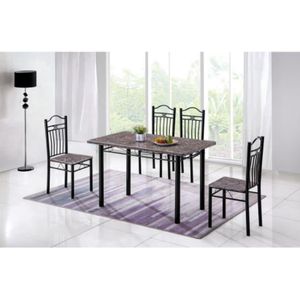 Ensemble table plus 4 chaise pour salle  a manger 