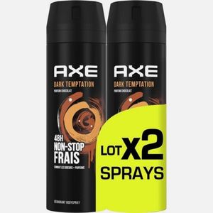 Axe Lot de 2 Déodorants Parfum " Dark Temptation " Homme 48h Non-Stop Frais