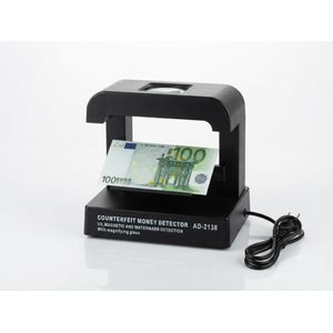 Détecteur de Faux Billets Professionnel AD-2138 - Triple Détection UV, Magnétique et Filigrane