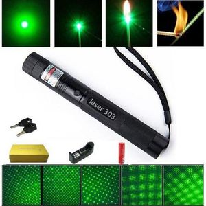 Pointeur laser 301 pro vert ultra puissant 1mw 532 + pile18650 offerte pointer