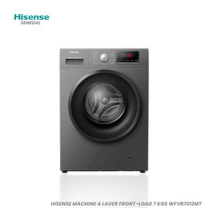 Hisense Machine à laver 7 Kg WFVB7012MT A+++ - Gris - Garantie 12 Mois