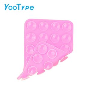 YooType Support Téléphone Ventouse Silicone (Maison & Voiture), Adhésif Résistant Double Face, Rose