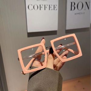 Lunettes d'ordinateur anti-lumière bleue surdimensionnées pour femmes
