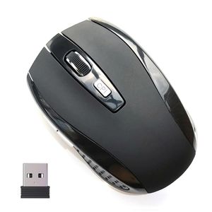 Souris sans fil USB portable avec récepteur DPI réglable, souris optique ergonomique 2.4GHz pour ordinateur portable.