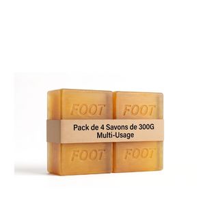 Foot Pack de 4 Savons Multi-usage - 300G