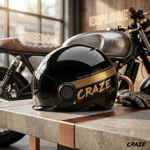 Casque de sécurité demi-casque 3C pour véhicules électriques, unisexe, pour motos électriques.