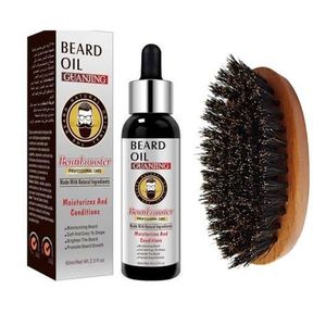 New Pack Huile pousse barbe rapide Nouveauté + Brosse