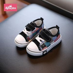 Arsuxeo Enfants filles toile chaussures enfants Casual Sneakers respirant chaussures plates