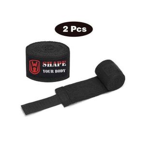 Lot De 2 Bandages élastiques De Boxe 3M Pour Protection Des Mains--noir