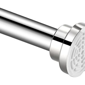 TodyJeyHo Tringle de rideau de douche télescopique en acier inoxydable 304 inoxydable - Tringle à ressort de tension réglable antidérapante - Perche extensible sans perçage (103-175 cm)