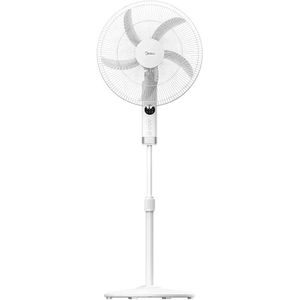 Midea Grand Ventilateur 18" sur Pied, Puissance 75 W, 5 pales, 3 vitesses - Réglage automatique de la puissance du vent - Réglage automatique de la puissance du vent - Sans télécommande