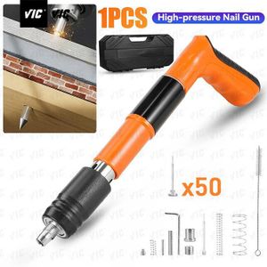 VIC Cloueuse Manuelle Pneumatique Silencieuse pour Béton Outil de Clouage
