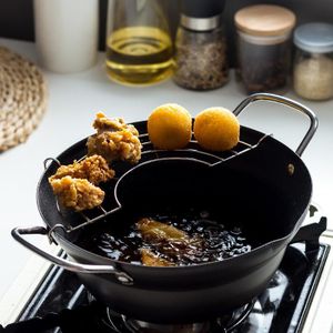 Friteuse Profonde Multi-fonctionnelle en Acier Inoxydable 24cm