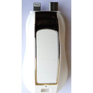 Lightning Power bank porte clef  2 EN 1 USB C ET lighting pour iphone et android 1500mah