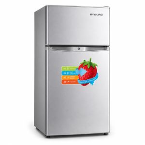 Enduro Réfrigérateur 2 Portes - BD100G – Frigo Bar 100L – Argenté