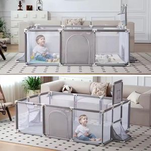 Parc de jeux pliable GRIs  GRAND MODELE avec balle 