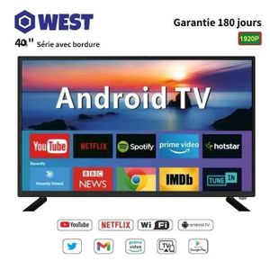 West Televiseur 40" Smart Android 11.0 Framless - 895*96*550cm - Garantie 6 mois