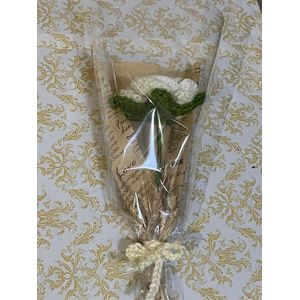 Rose au crochet faite main – Décoration intérieure & cadeau romantique Saint-Valentin