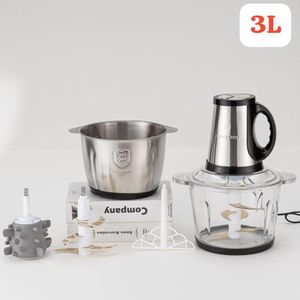 Hachoir 6 a 1 à Viande et Legumes Electrique Inox 3,5 Litres 
