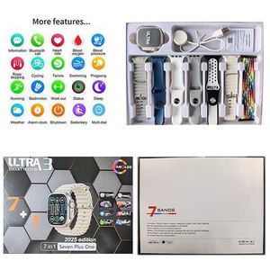 Série 10 Ultra3 7-en-1 bracelet 2.2 "Bluetooth appel plein écran tactile Smartwatch- pour Android et iOS