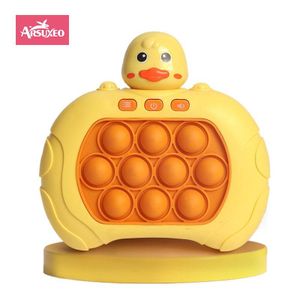 Arsuxeo Jeu Électronique à Bulles À Pousser Rapidement, Jouet À Poignée, Lumière Pop Up, Casse-tête Ludique Anti-Stress, Machine de Jeu Cadeau Pour Enfants