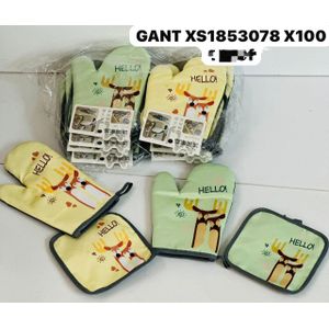 Ds gant de four et manique, gant de cuisine