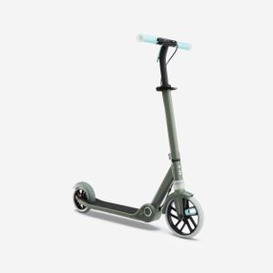 Oxelo Trottinette junior m900 vert kaki et touche bleu clair