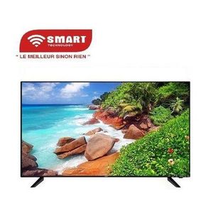 SMART TECHNOLOGY TV 65’’ Mini LED/QLED UHD - Google TV, Android 14 + Support Mural Offert (STT-6580K)-4K UHD- Wifi, Bluetooth - Apps (Netfl, YouTube, Prime Vidéo) - 2 Télécommandes Slim avec Option vocale - 3x HDMI, 2x USB – Noir- Garantie 12 Mois.