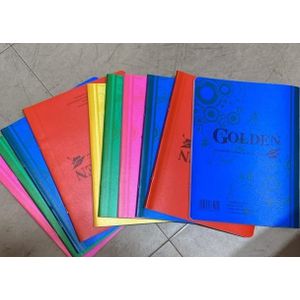 Golden Lot de 10 Cahiers Scolaires 96 pages Haut de Gamme – Lot de Coloris Assortis