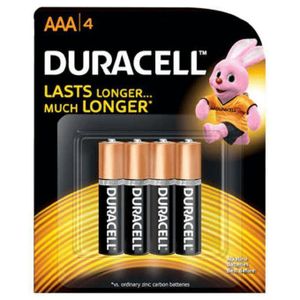 Duracell Lot 4 piles AAA