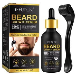 Kit de croissance de la barbe, avec rouleau à barbe - 60 ml 