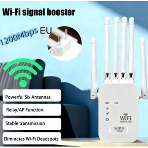 Répéteur Wi-Fi 1200M à six antennes avec port Ethernet (norme UE)