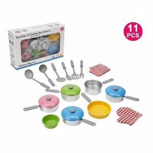 ENSEMBLE DE CUISSON 11 PCS EN ACIER INOXYDABLE - N641295