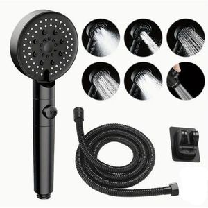 Ommeau De Douche 6 Modes Réglable-noir