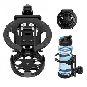 Porte-Gobelet Réglable Pour Guidon, Porte-Bouteille Pour Vélo, Porte-Gobelet Pour Moto Et Vélo - Noir