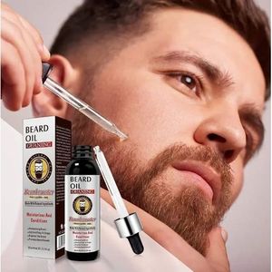 Huile de barbe Sérum naturel de croissance de barbe Guanjing