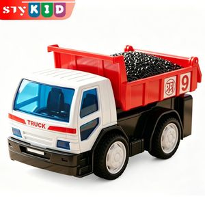 STY Enfants jouets de camion à inertie les enfants retirent des véhicules pour les enfants âgés de 3+ jouets de camion à benne alimentée par inertie