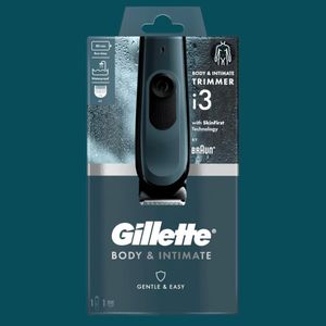 Gillette Tondeuse Homme Body & Intimate i3 – Spéciale Corps & Zone Sensible – Rechargeable & Étanche