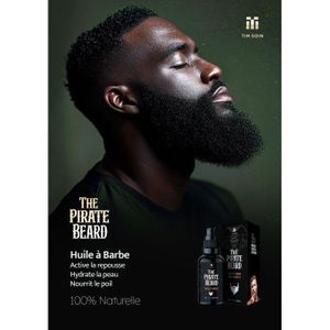The Pirate Beard – Pousse rapide de votre Barbe VENANT France huile parfumée et Puissante huile 100% naturelle