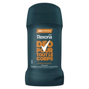 Rexona Déodorant Stick "Déo pour tout le corps" - Amber Woods - 48h